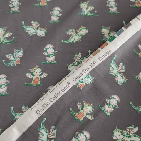 Water Color Dinos Jersey Print by Ojutie – Soft & Organic Fabric