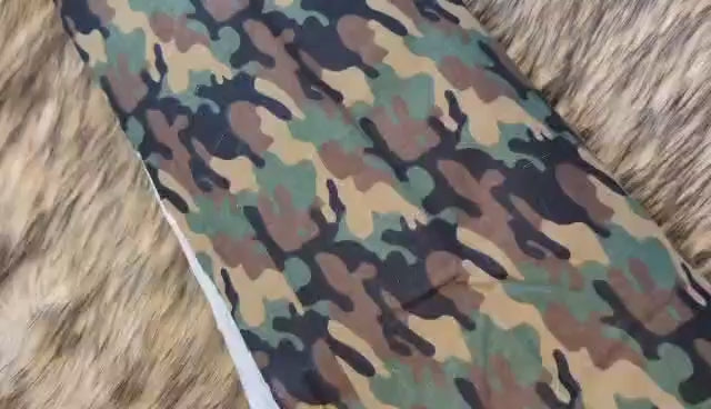 FLANNEL Camo Camouflage Army flannel fabric - Fabric Design Treasures