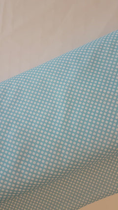 PUL fabric, White Pockadot Waterproof Laminated fabric