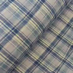 Plaid FLANNEL, Blue and White Plaid FLANNEL fabric