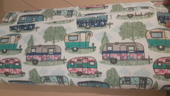 Colorful Summer Campers FLANNEL Fabric