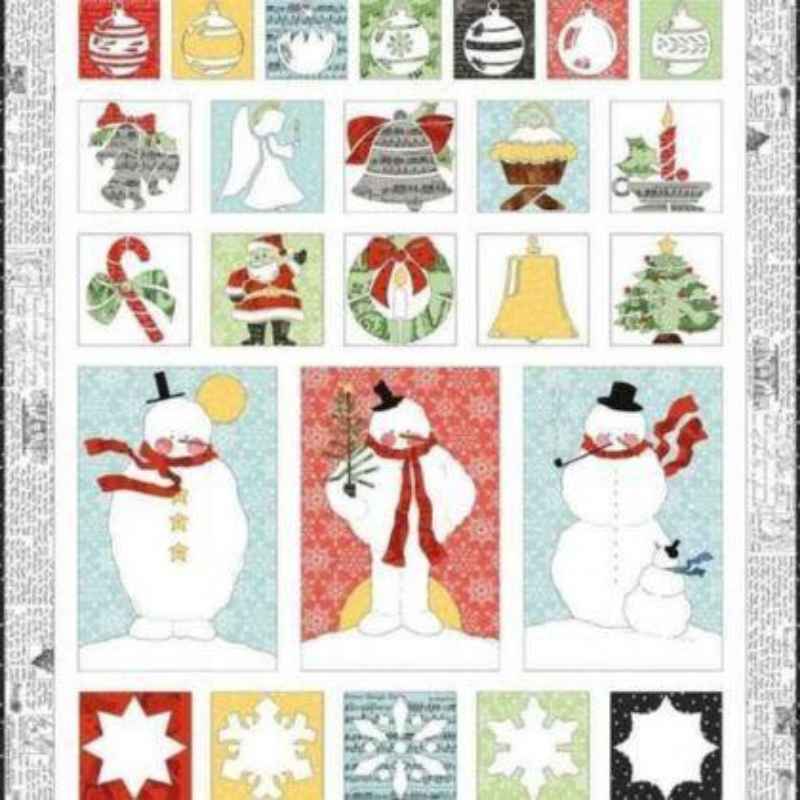 All About Christmas, Raw Edge Applique Quilt Pattern