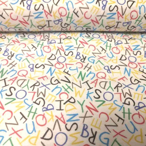 Image of Alphabet Soup Cozy Flannel by Whistler Studio - Oeko-Tex Certified - Fabric Design Treasures
