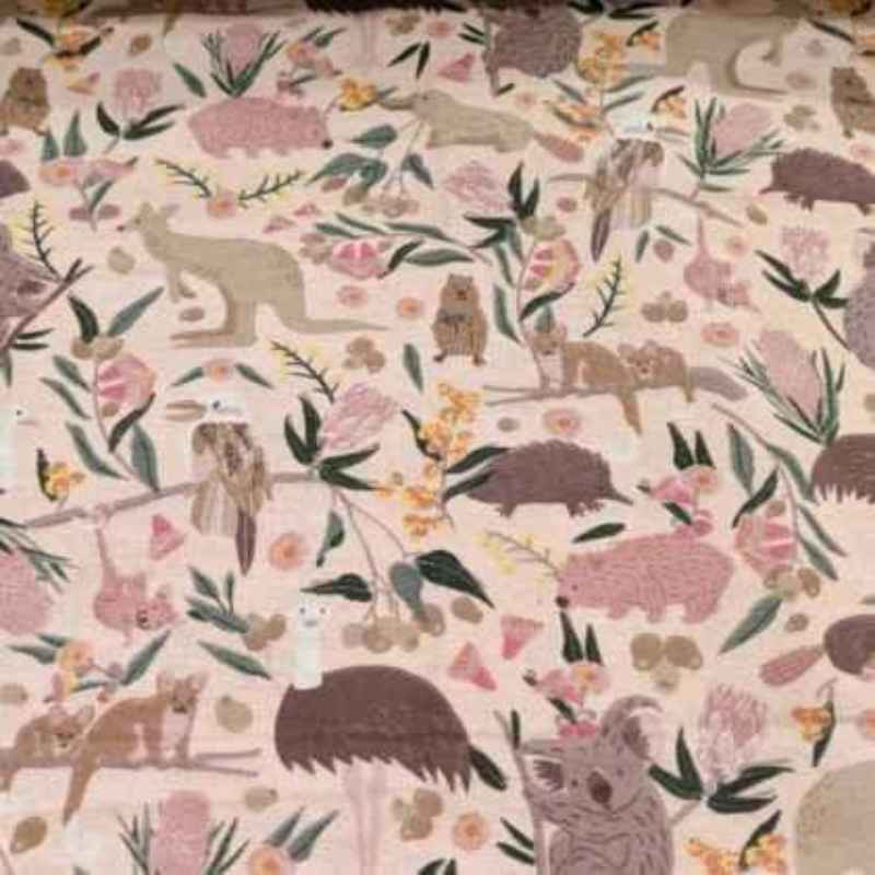 Australian Animal FLANNEL, OzAnimals | Fabric Design Treasures