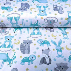 Baby Animals Nursery FLANNEL, Magic Moon | Fabric Design Treasures