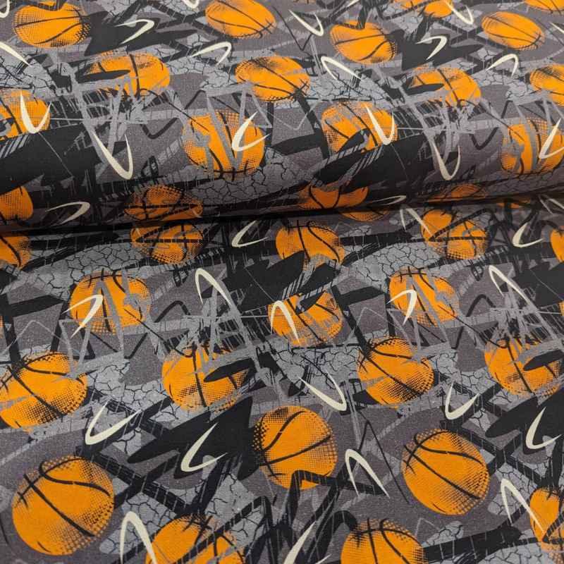 Basketball Fabric, Swish Basketball fabric - Fabric Design Treasures