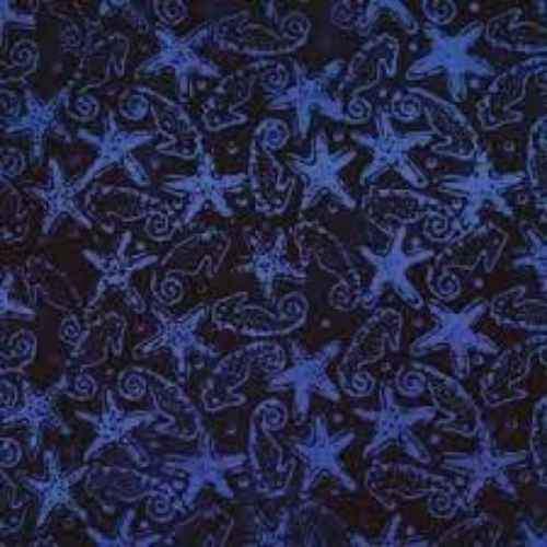 Batik by Mirah Blue Chase Starfish MH-BS-3-9628