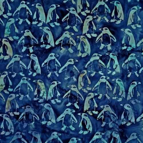 Batik by Mirah Blue Penguins Explorer Winter Twine Batur