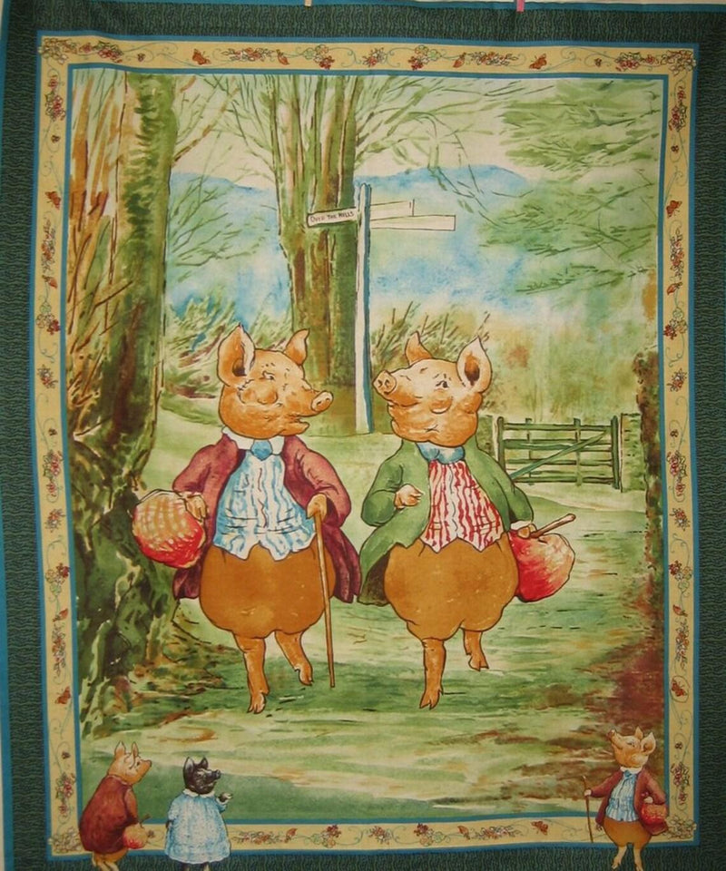 Beatrix Potter Panel Quilting Treasures Out of Print Rare