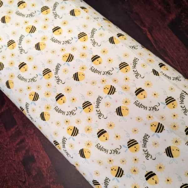 Bee Happy Bumble Bee FLANNEL Camelot Fabrics