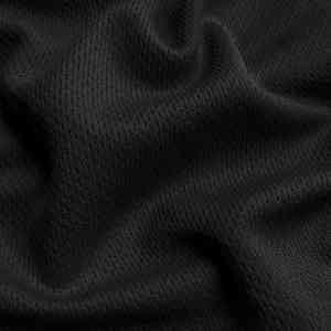Black AWJ, Athletic Wicking Jersey Rice Mesh Fabric