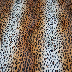 Black Brown Spotted Tiger Velboa Upholstery Fabric