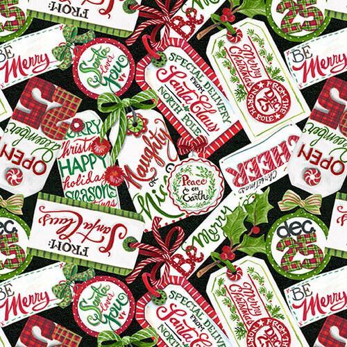 Blank Quilting Corp. Christmas Gift Tags Christmas Fabric