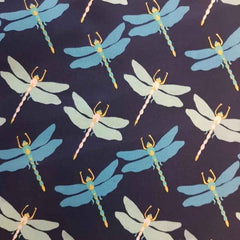 Butterfly Dance, Butterfly Fabric on Navy