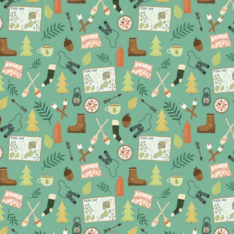 Camping Gear 2369 - Cedar Camp - Ramble & Bramble | Fabric Design Treasures