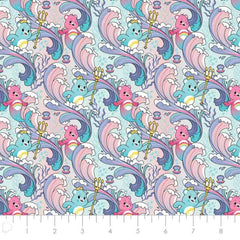 Care Bears Swimming, Mer Bears Pink | Fabric Design Treasures