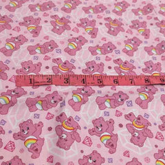 Care Bears on Pink Cotton Print | Fabric Design Treasures