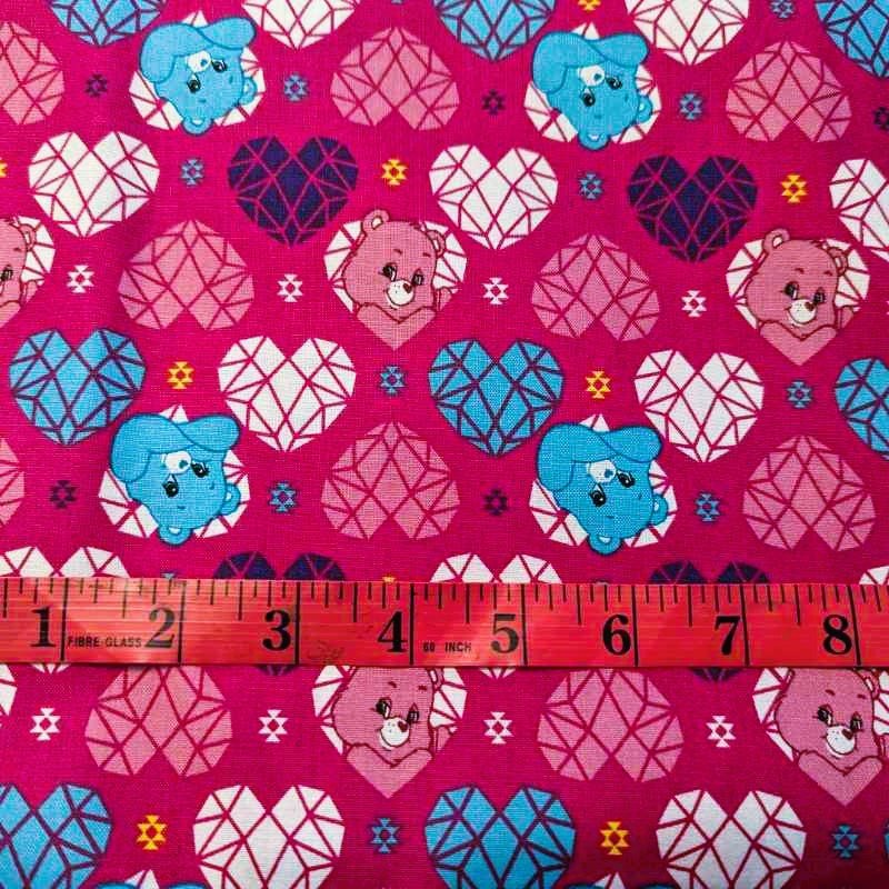 Care Bears Sparkle & Shine - Hearts, Licensed | Fabric Design Treasures