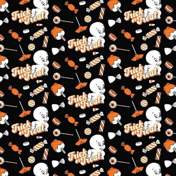 Casper Trick Or Treat Black Fabric