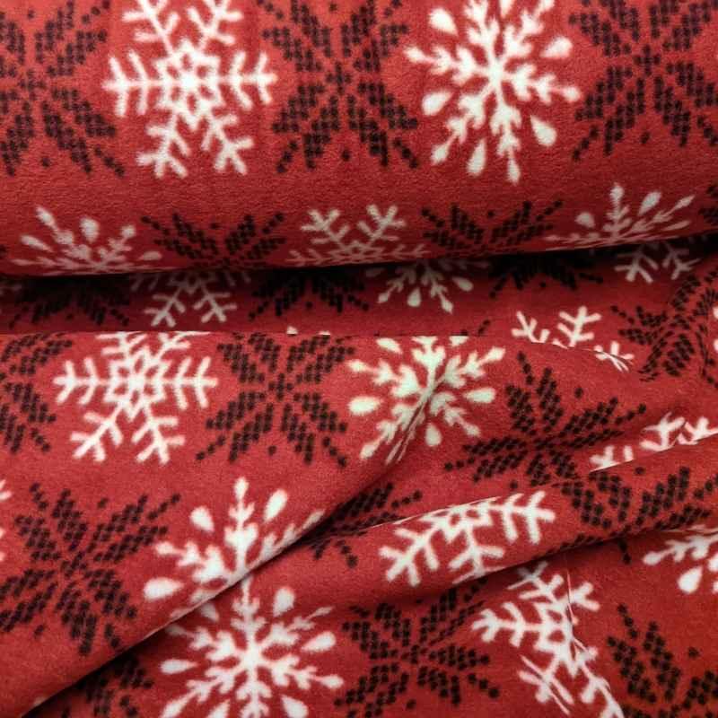 Christmas Snowflakes Anti-Pill Polar Fleece