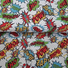 Comic Fabric, Bang, Boom Crash OH! Pow!