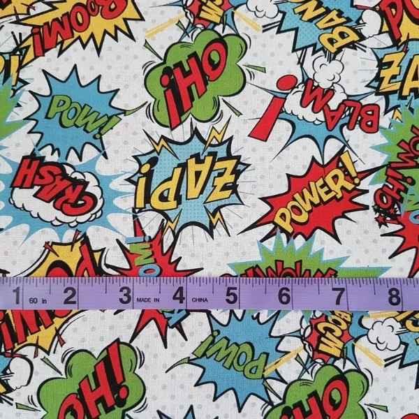 Comic Fabric, Bang, Boom Crash OH! Pow!