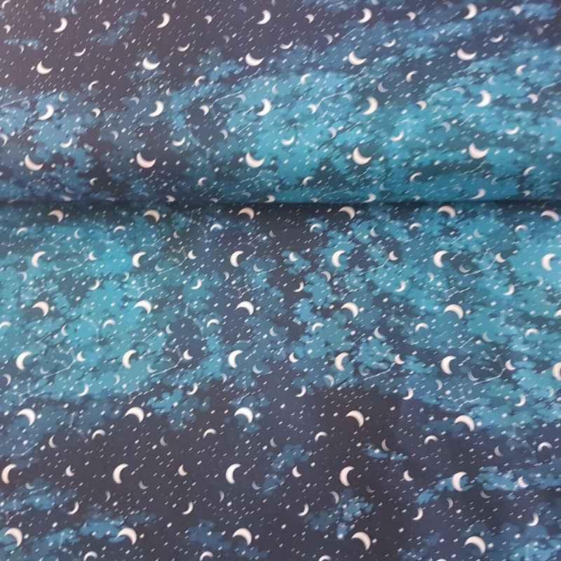 Constellation Fabric, Moon Fabric, Celestial, Cotton Fabric