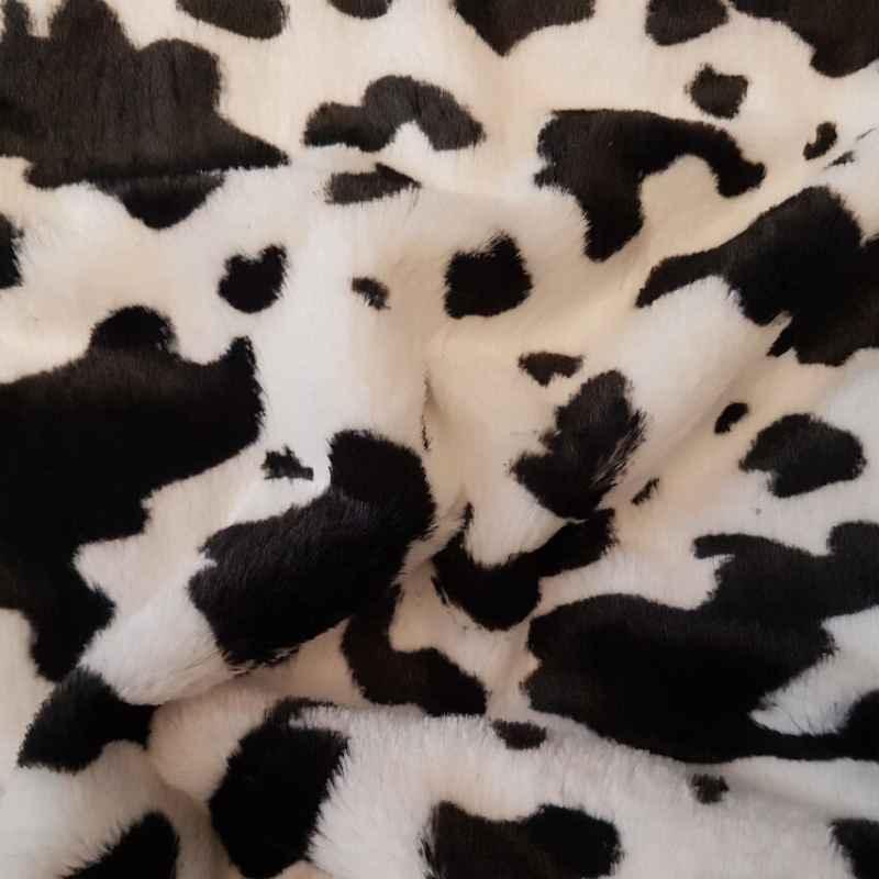 Cow Minky Faux Fur Fabric, Minky Fur