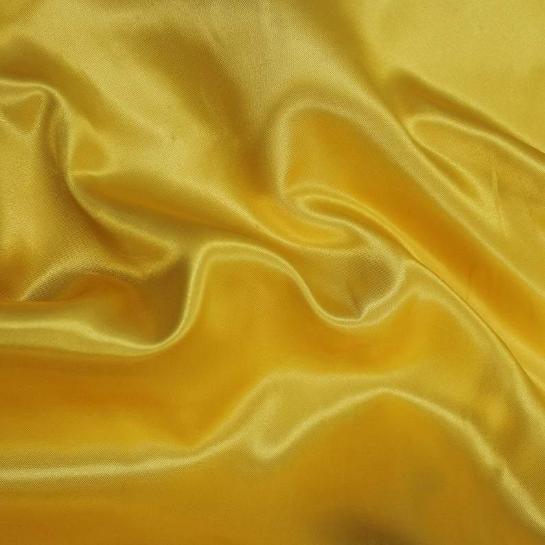 Crepe Back Satin in Canary Yellow