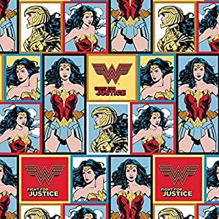 DC Comics - Wonder Woman WW84 Blocks - Cotton - Multi
