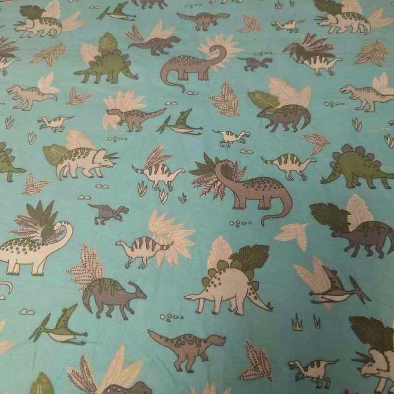 Dino Doodles Cozy Flannel by Whistler Studio - Oeko-Tex Certified | Fabric Design Treasures