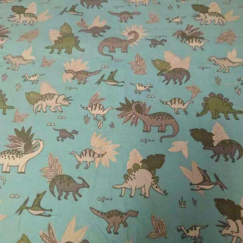 Dino Doodles Cozy Flannel by Whistler Studio - Oeko-Tex Certified | Fabric Design Treasures