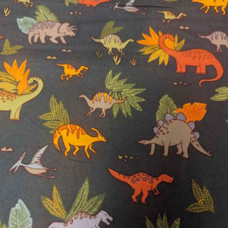 Dinosaur Cozy Flannel by Whistler Studio - Oeko-Tex Certified | Fabric Design Treasures