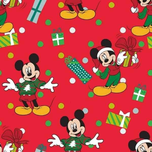 Disney Mickey Mouse Christmas Cotton Fabric