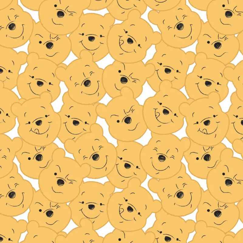 Disney Winnie the Pooh, Pooh Faces | Fabric Design Treasures