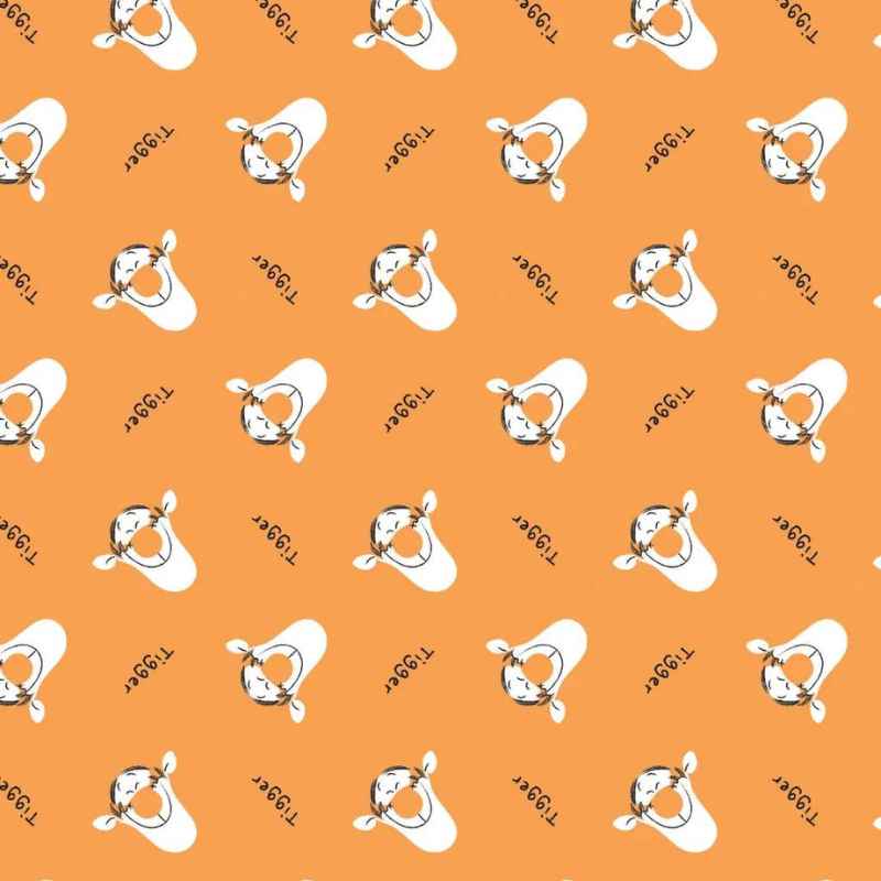 Disney Winnie the Pooh Tigger in Orange | Fabric Design Treasures