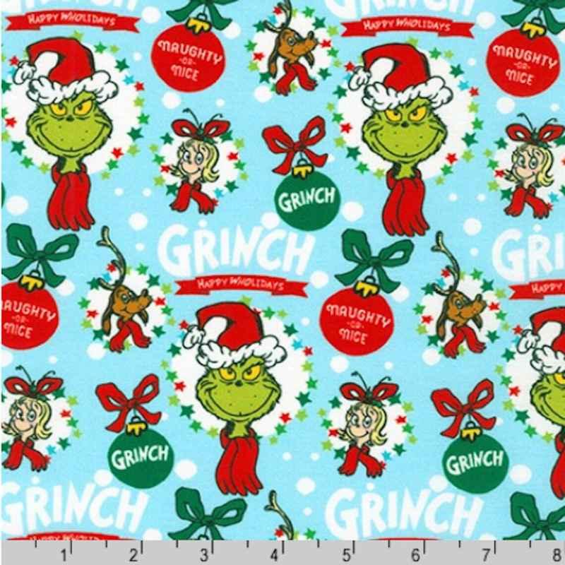 Dr. Seuss Christmas FLANNEL, Grinch and Cindy Lou