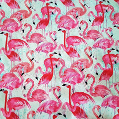 Flamingo Fabric, Digital Printed, ZoZo Designs