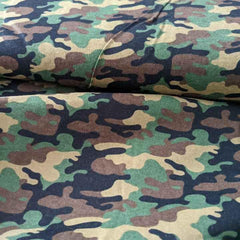 FLANNEL Camo Camouflage Army Flannel Fabric