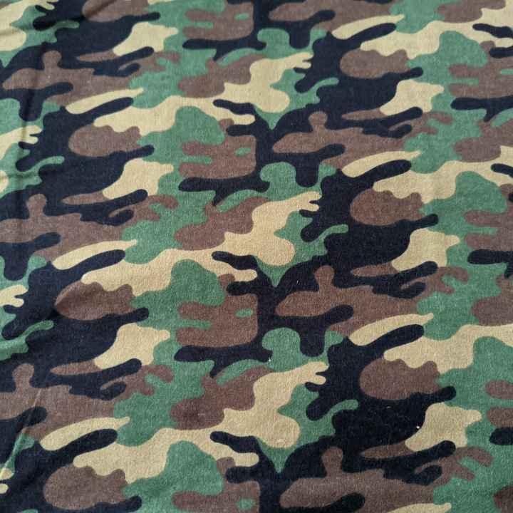 FLANNEL Camo Camouflage Army Flannel Fabric