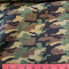 FLANNEL Camo Camouflage Army flannel fabric - Fabric Design Treasures