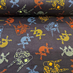FLANNEL Multi Colored Game Controller Flannel Fabric