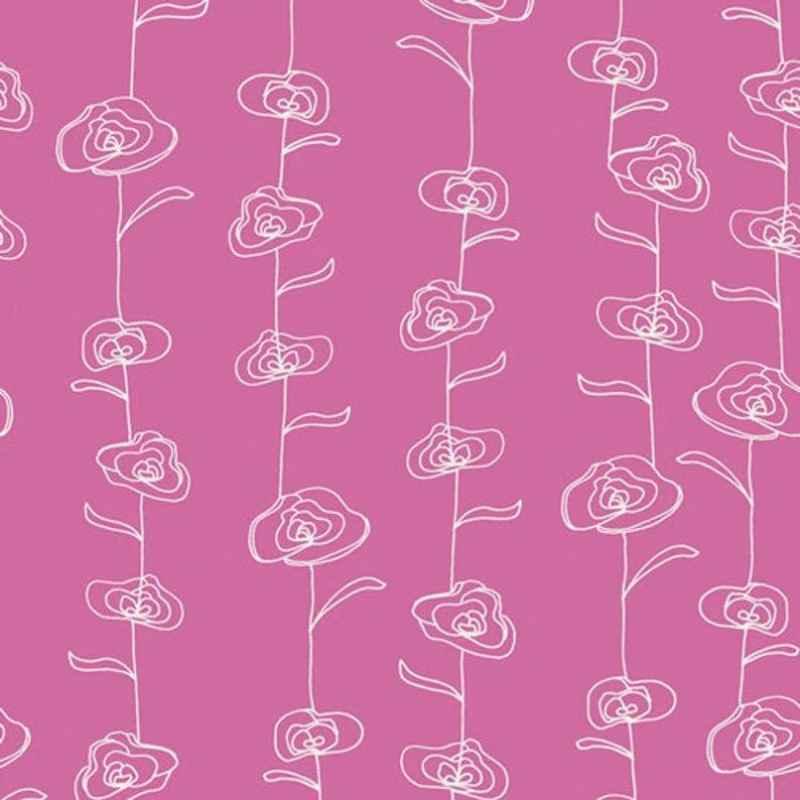 Flower Doddle Fabric Fynbos Valley on Pink