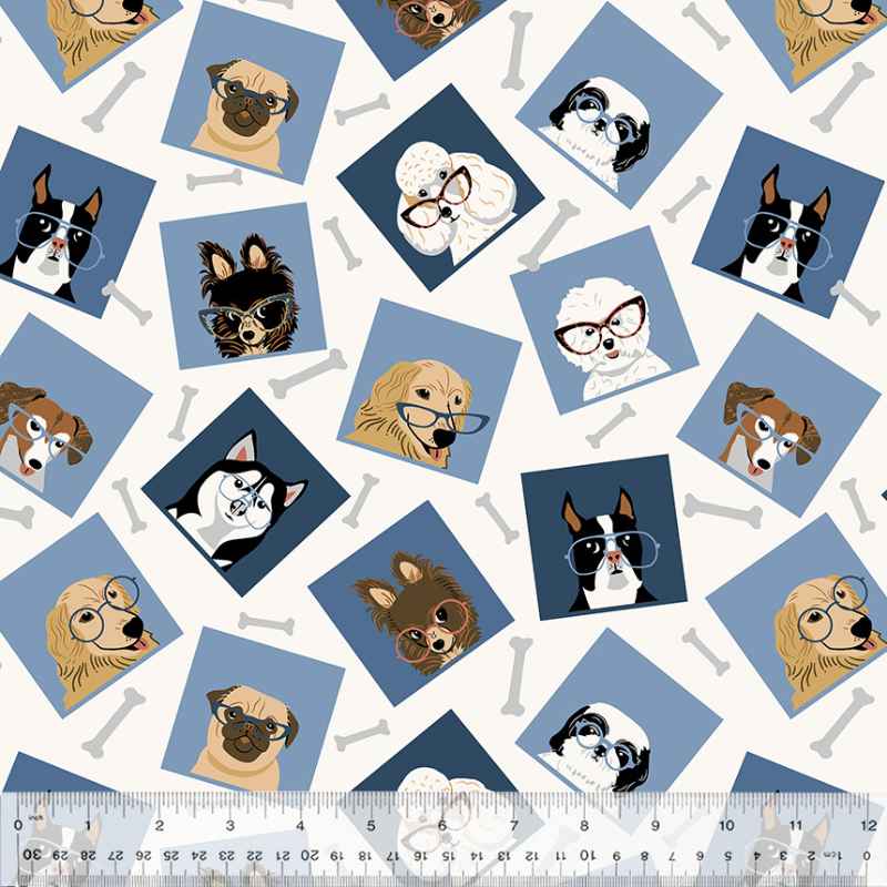 Frame Dogs FLANNEL, Oeko-Tex Certified | Fabric Design Treasures