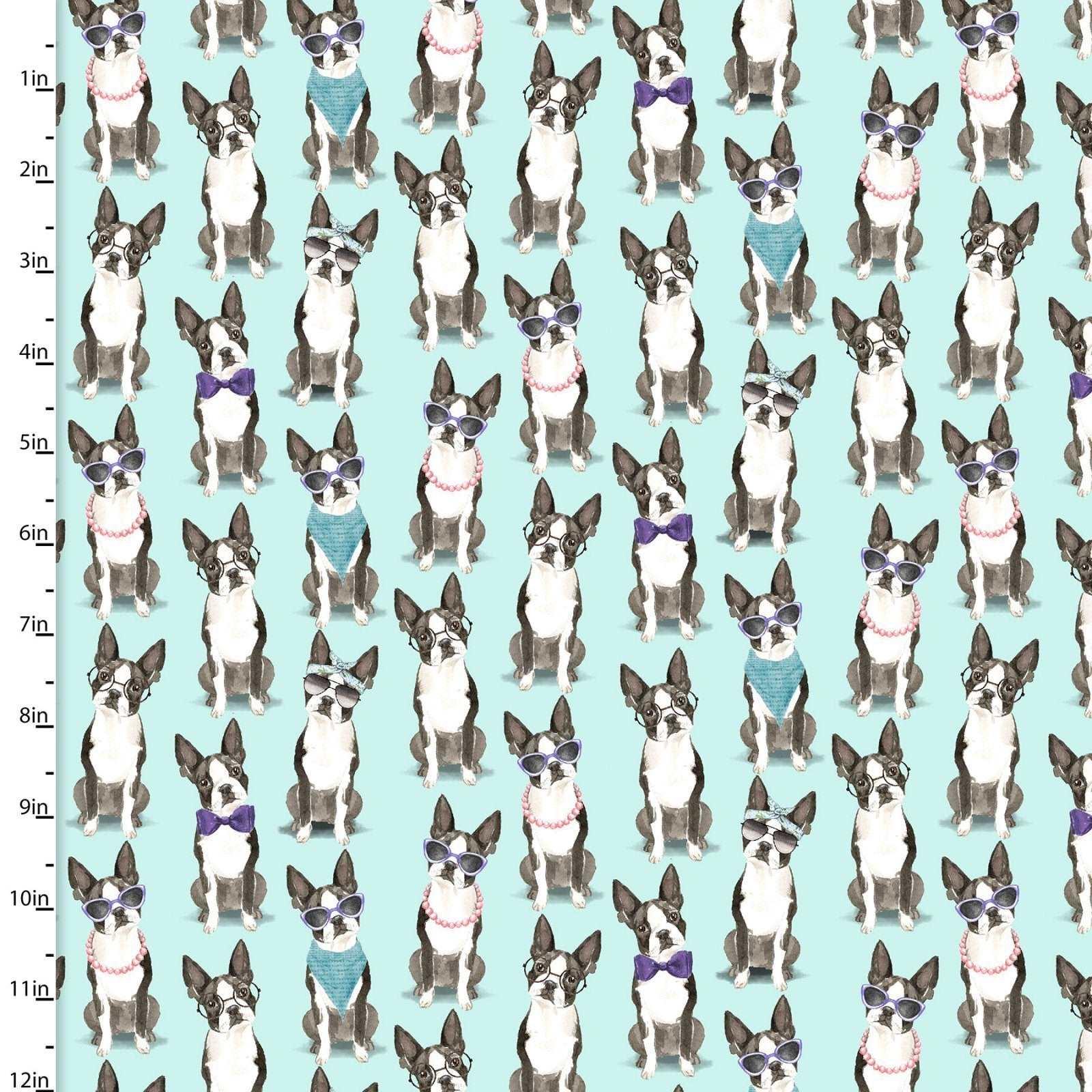 French Bull Dog Fabric, A Dog's Life Collection