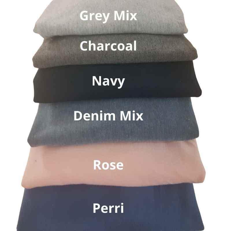 French Terry with Spandex in 7 Classic Colors - Fabric Design Treasures