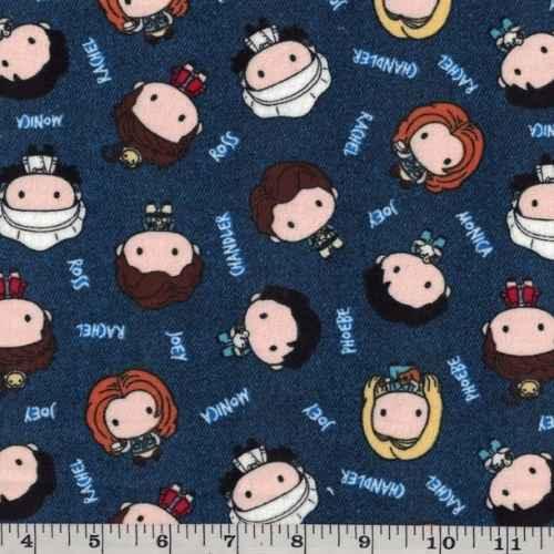 Friends Flannel by Camelot Fabrics, Licensed Fabric