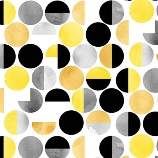 Geometric Dots Quilting Cotton Fabric Misty Morning - Fabric Design Treasures