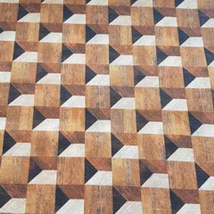 Geometric Fabric, Wood Pattern fabric, 3D Pattern Fabric