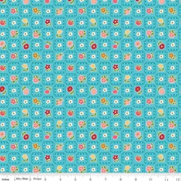 Granny Chic in Blue Quilting Cotton Fabric